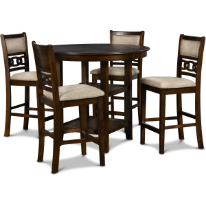 Gia Round Counter Dining 5 PC Set Cherry