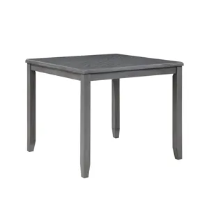 Gia 5Pc 42" Square Counter Table & 4 Chairs-Gray