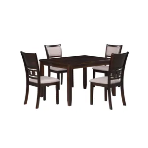 Gia 5Pc 48" Rect. Dining Table & 4 Chairs-Cherry