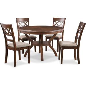 Cori Round Dining 5 PC Set Cherry