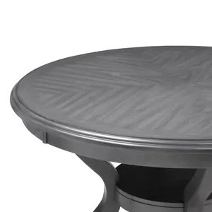 Cori Round Dining 5 Pc Set-Gray