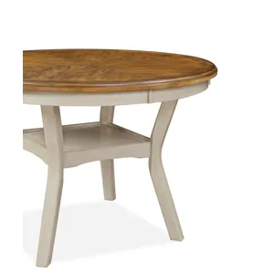 Mitchell 5 Pc Dining Set-Two Tone Bisque/Brown