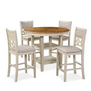 Mitchell 5 PC Counter Set Two Tone Bisque/Brown