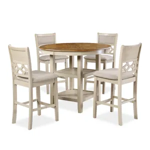 Mitchell 5 PC Counter Set Two Tone Bisque/Brown