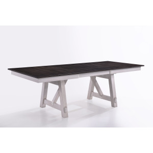 Maisie Dining Table Base White/Brown (2 Of 2)