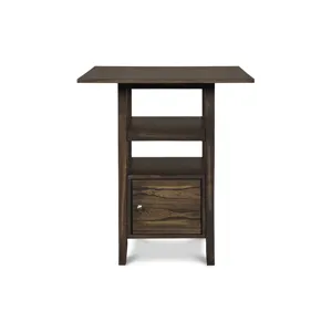 Derby Counter Table & 4 Stools (Set) - Chocolate