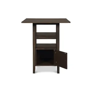 Derby Counter Table & 4 Stools (Set) - Chocolate