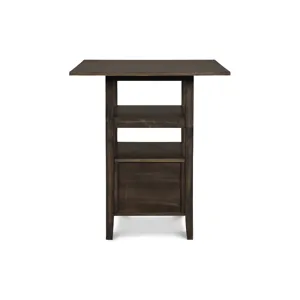 Derby Counter Table & 4 Stools (Set) - Chocolate