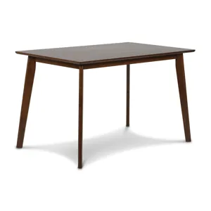 Morocco 47" Rectangle Dining Table-Walnut Brown