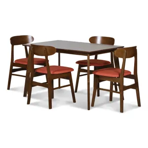 Morocco Dining Chair W/Orange Seat Cushion