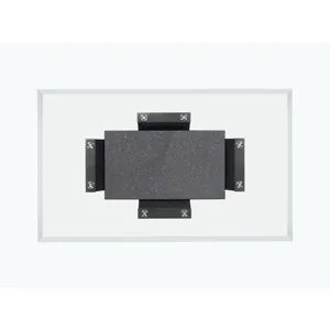Platina Glass Top For Dining Or Counter Table (1 Of 2)