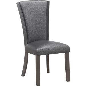 Platina Side Chair Glitter Gray