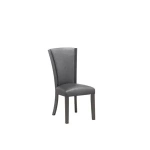 Platina Side Chair-Glitter Gray