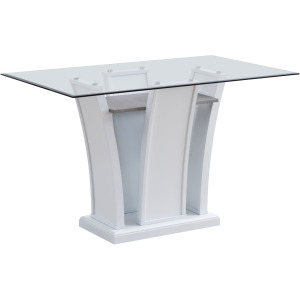 Platina Counter Table Base For Rect. Top White (2 Of 2)