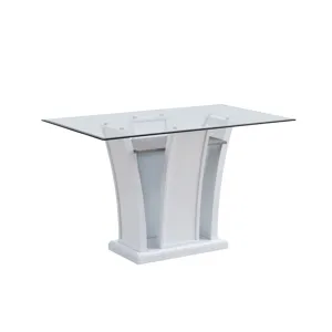 Platina Counter Table Base For Rect. Top-White (2 Of 2)