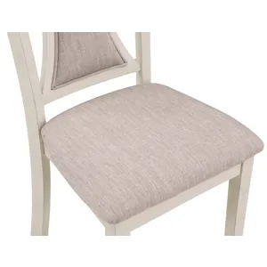 Hudson  60" Rectangle Dining Table & 4 Chair S-Brown/Creme