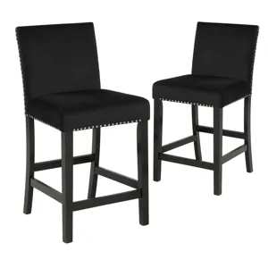 Celeste Counter Height Chair-Black (2 Per Carton)