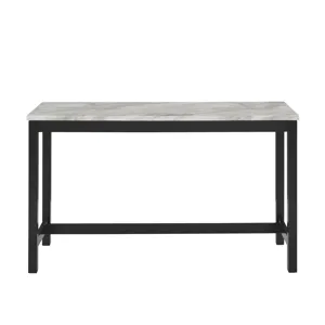 Celeste Theater Bar Table W/ 3 Stools-Blue