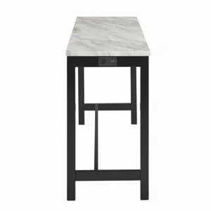 Celeste Theater Bar Table W/ 3 Stools-Blue