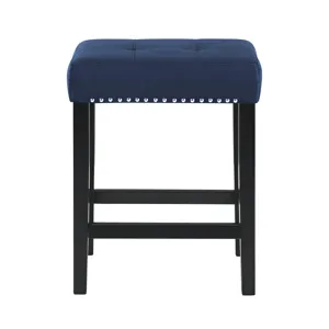 Celeste Theater Bar Table W/ 3 Stools-Blue