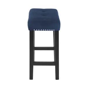 Celeste Theater Bar Table W/ 3 Stools-Blue