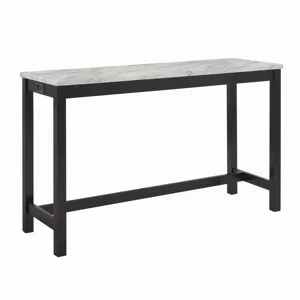 Celeste Theater Bar Table W/ 3 Stools-Gray