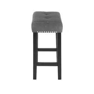 Celeste Theater Bar Table W/ 3 Stools-Gray