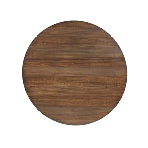 Potomac 42" Round Counter Table & 4 Chairs -Brown/Black