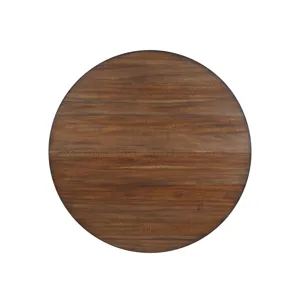 Potomac 48" Round Dining Table & 4 Chairs-Brown/Black