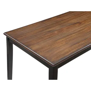 Potomac  60" Rectangle Dining Table & 4 Chairs-Brown/Black
