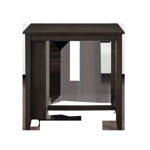 Heston 36" Storage Counter Table Set W/2 Chairs-Cherry