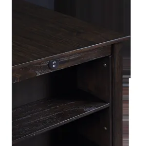Heston 36" Storage Counter Table Set W/2 Chairs-Cherry
