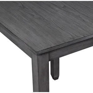 Heston 36" Storage Counter Table Set W/2 Chairs-Gray