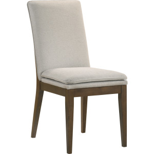 Maggie Dining Chair W/Natural Cushion Walnut