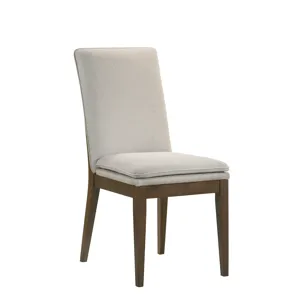 Maggie Dining Chair W/Natural Cushion-Walnut