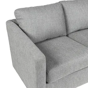 Elio 3 Seater Sofa-Light Gray