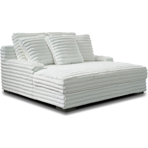 Embrace Dual Chaise Lounge-White