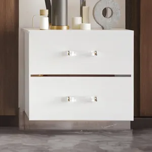 Europa Nightstand White