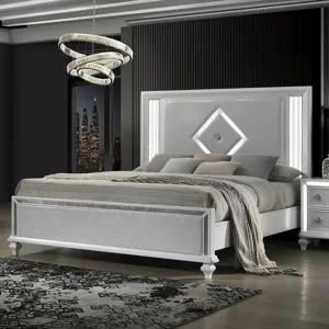 Stardust Footboard & Slats-White - King/California King
