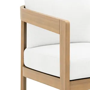 Wesley Patio Club Chair W White Cushion