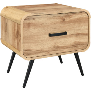 Rowan Occasional Rowan One Drawer End Table/Bedside Table-Natural