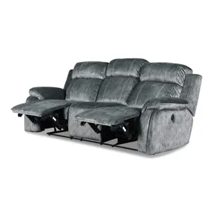 Tango Dual Recliner Sofa W/Power Footrest-Shadow