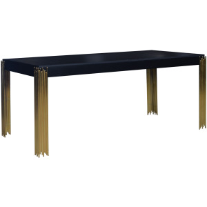 Empire Rectangle Dining Table-Black