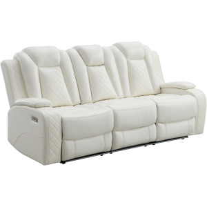 Orion II Sofa W Power Footrest & Headrest-White