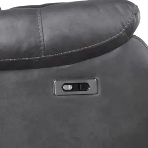 Morello Sofa W/Power Footrest Gray