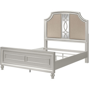 REFLECTIONS BEDROOM Reflections Headboard-Silver - Queen