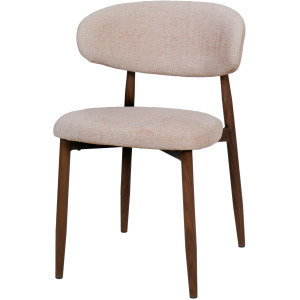 Royce Side Chair W Walnut Metal Frame-Toast(2 Per Carton)
