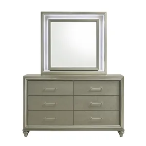 Lumina Lighted Mirror Silver