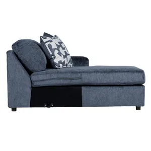 Tristan RAF Chaise W/2 Accent Pillows-Indigo Blue