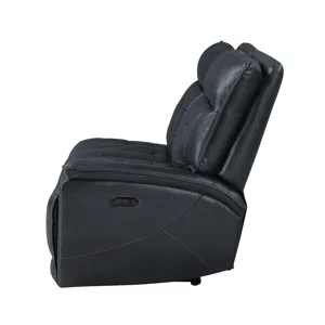 Warner RAF Loveseat W/1 Power Footrest And Headrest-Black